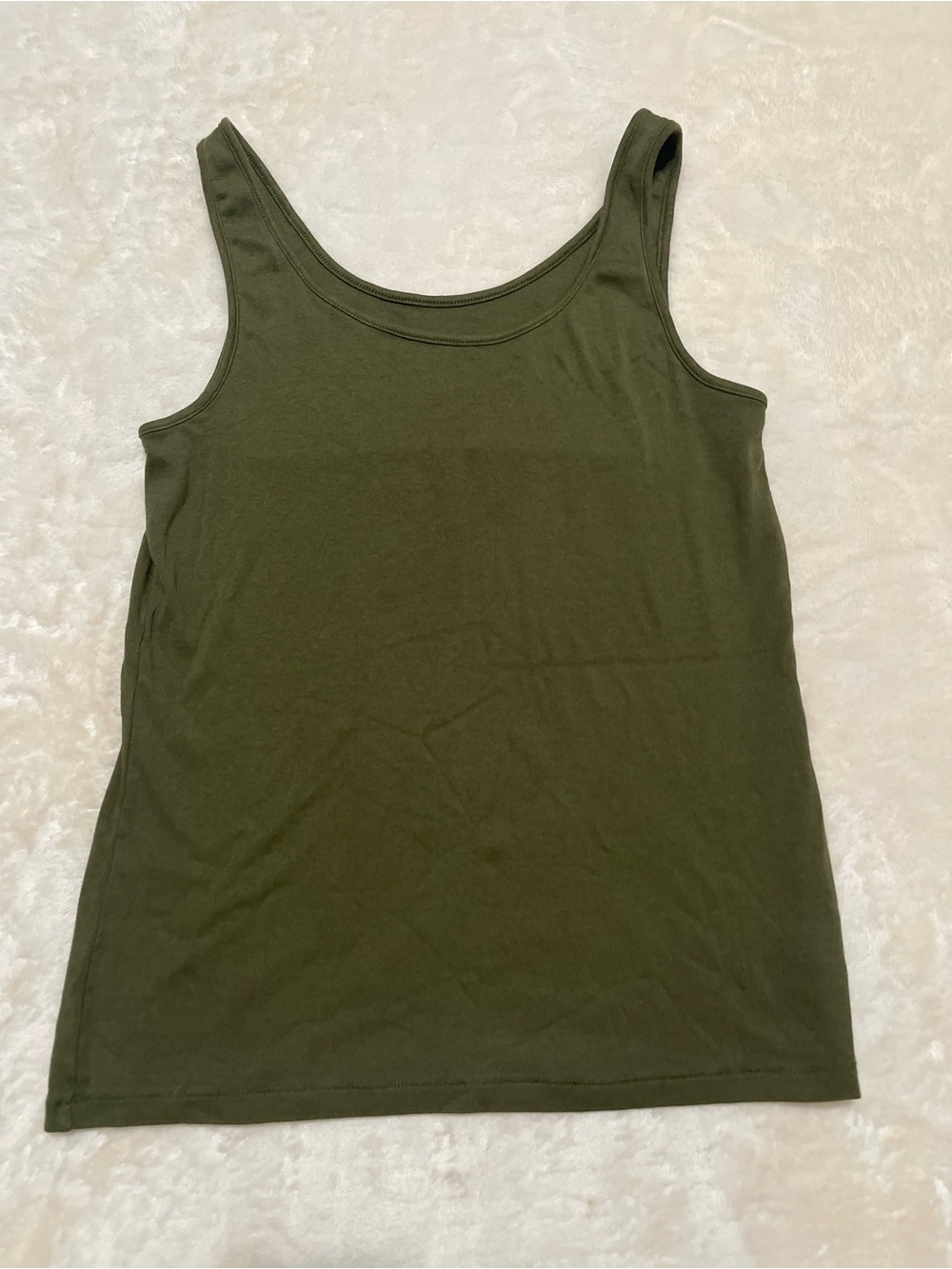 a new day Olive Green Scoop Neck Muscle Tank